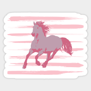 Pastel horse gift idea horse lover Sticker